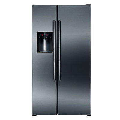 Neff K5930D1GB American Style Fridge Freezer, Stainless Steel